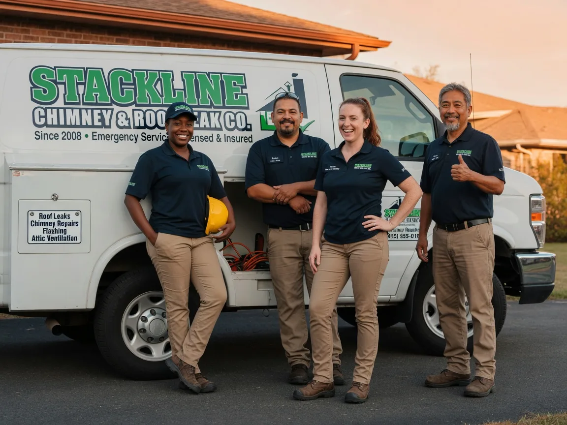 Chimney flashing repair company in Newark, IL